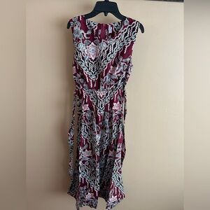 Floral Patterned Sleeveless Dress